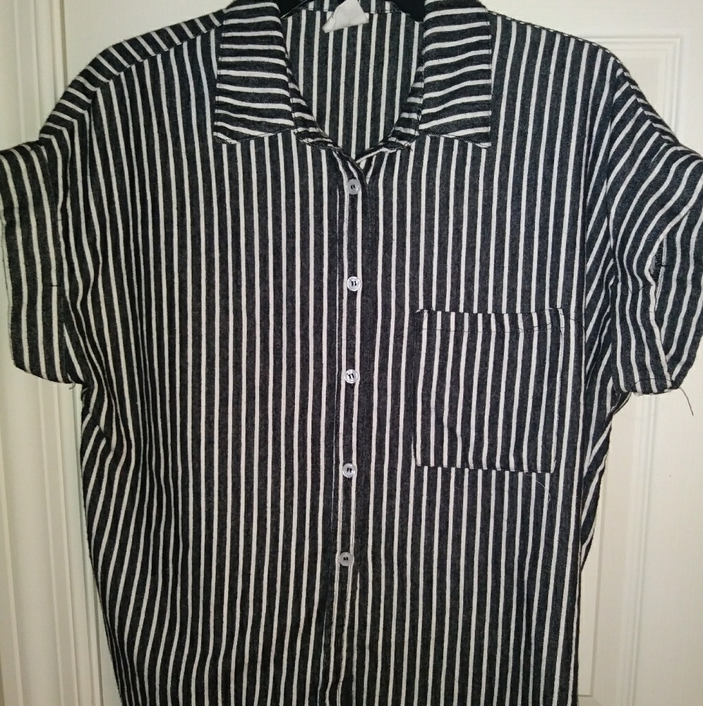 By Together B&W Striped shirt